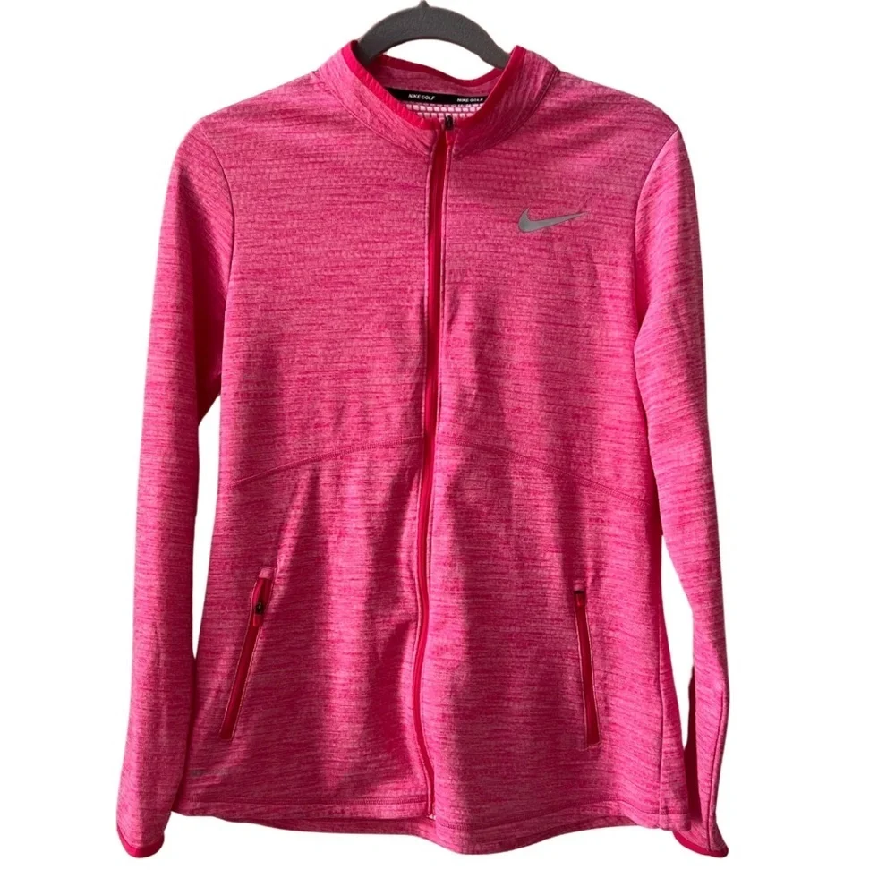 Nike Pink Element Women's Full Zip Golf Lightweight jacket- Large